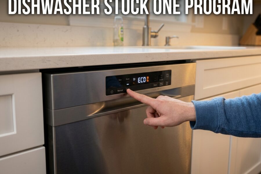 Dishwasher Stuck One Program