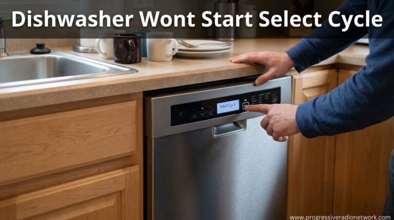 Dishwasher Wont Start Select Cycle