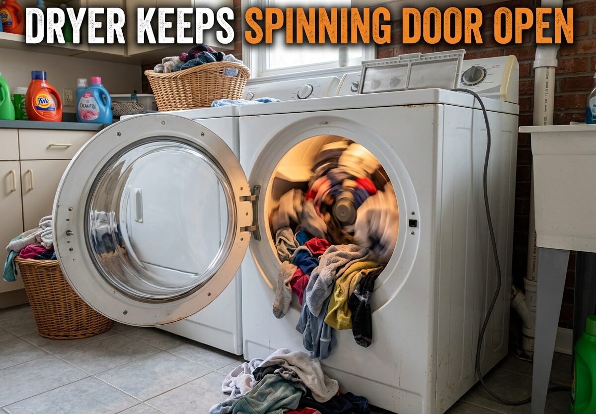 Dryer Keeps Spinning Door Open