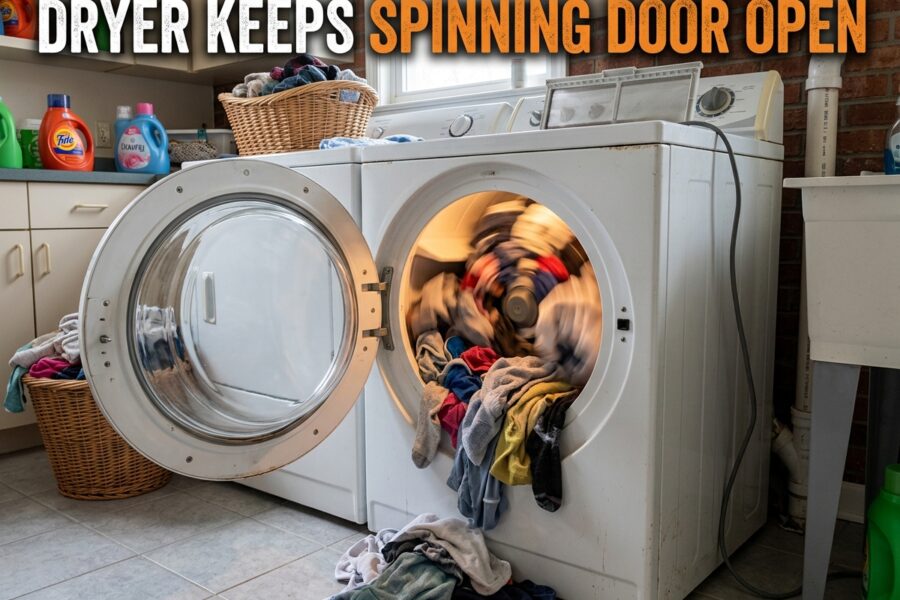 Dryer Keeps Spinning Door Open