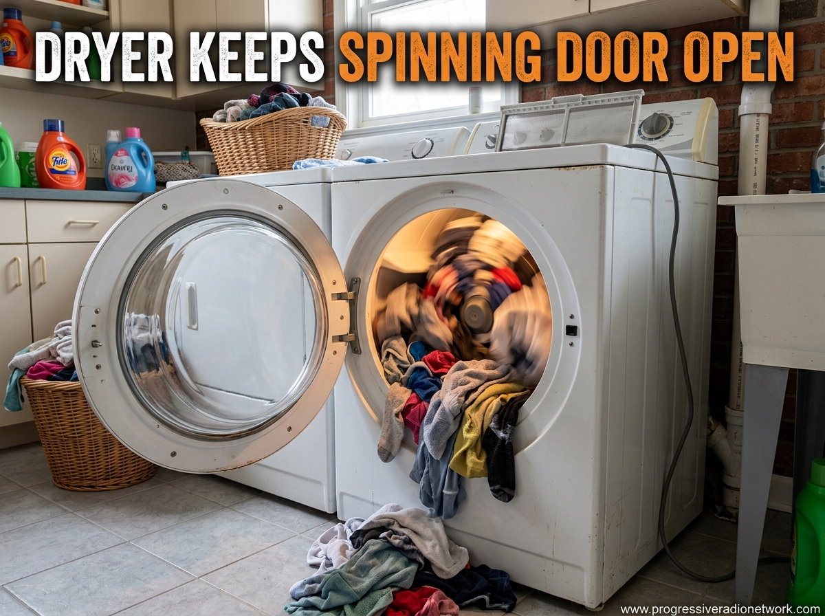 Dryer Keeps Spinning Door Open