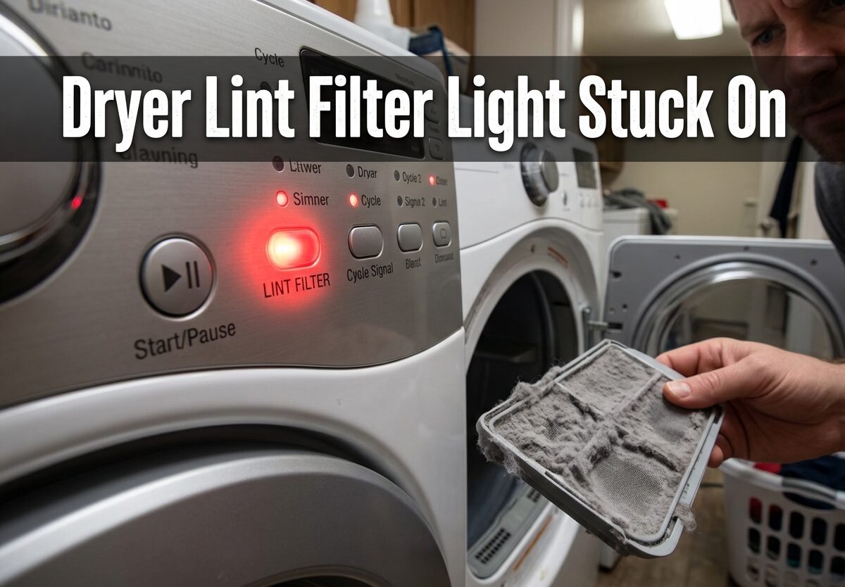 Dryer Lint Filter Light Stuck On