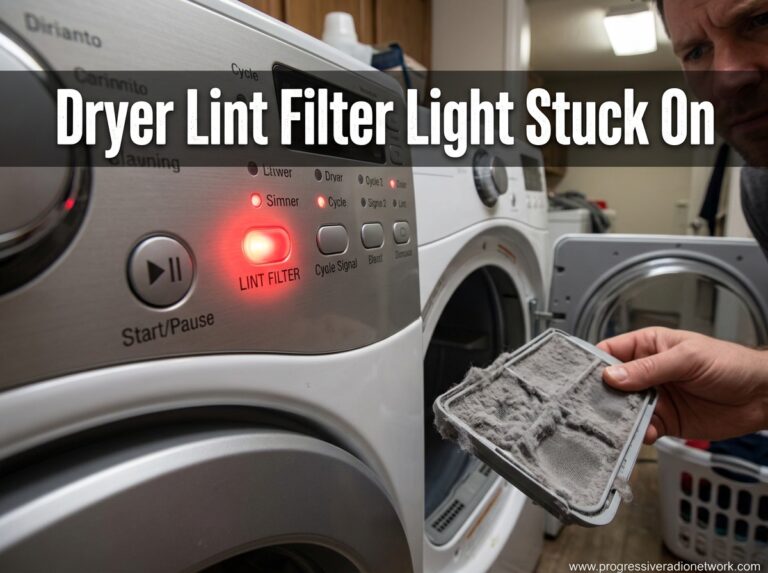 Dryer Lint Filter Light Stuck On
