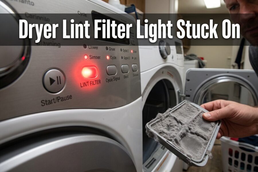 Dryer Lint Filter Light Stuck On