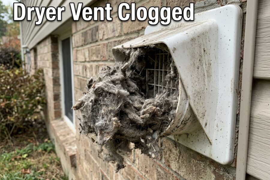 Dryer Vent Clogged