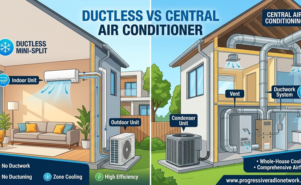 Ductless Vs Central Air Conditioner