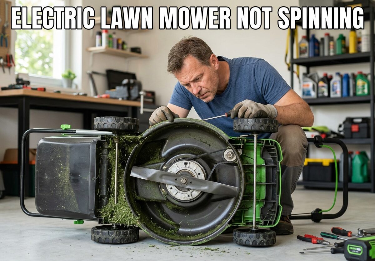 Electric Lawn Mower Not Spinning
