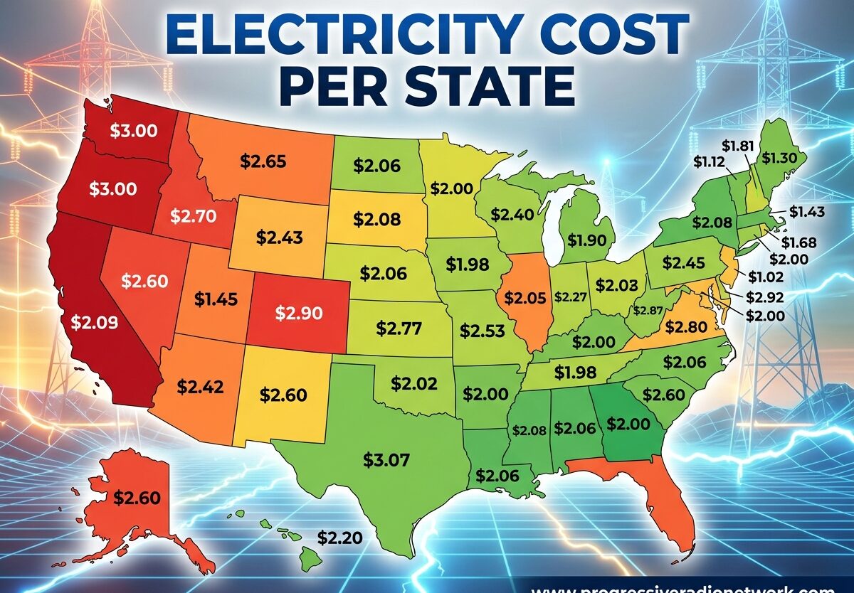 Electricity Cost Per State