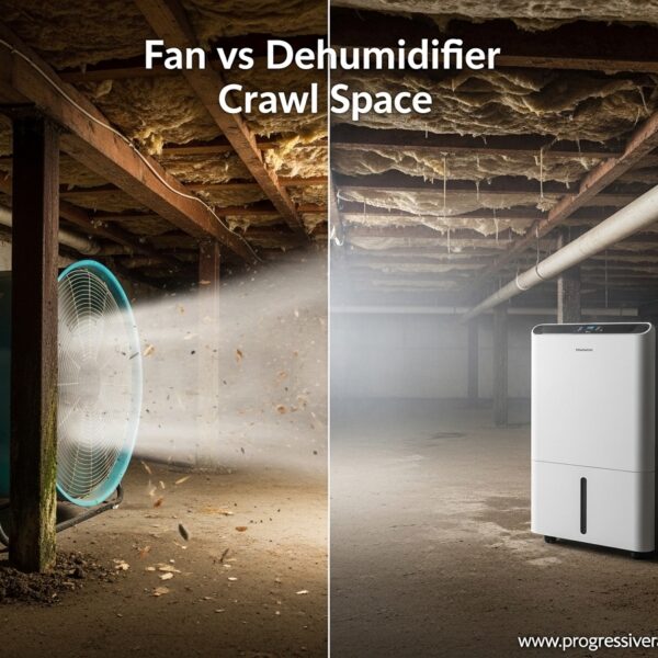 Fan vs Dehumidifier Crawl Space