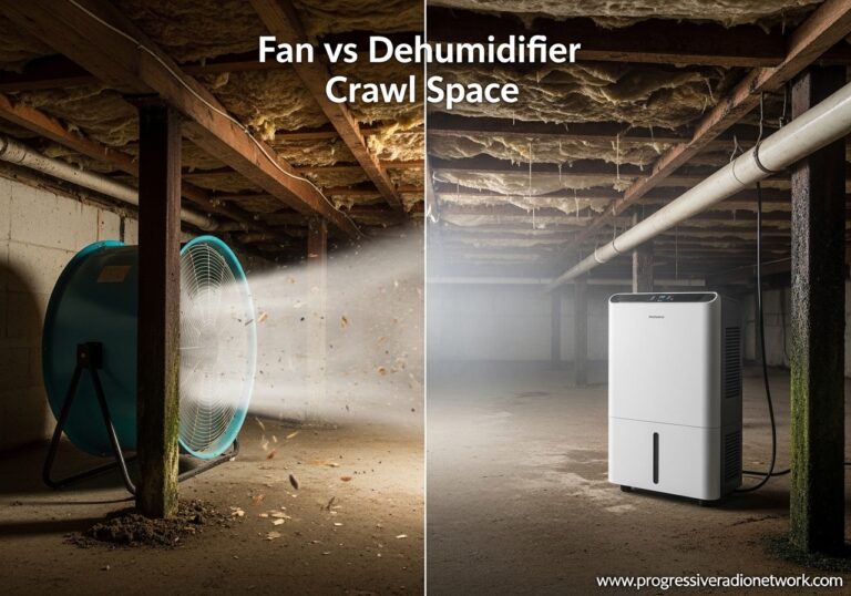 Fan vs Dehumidifier Crawl Space
