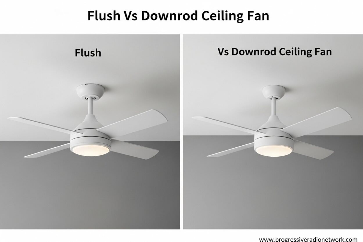 Flush Vs Downrod Ceiling Fan