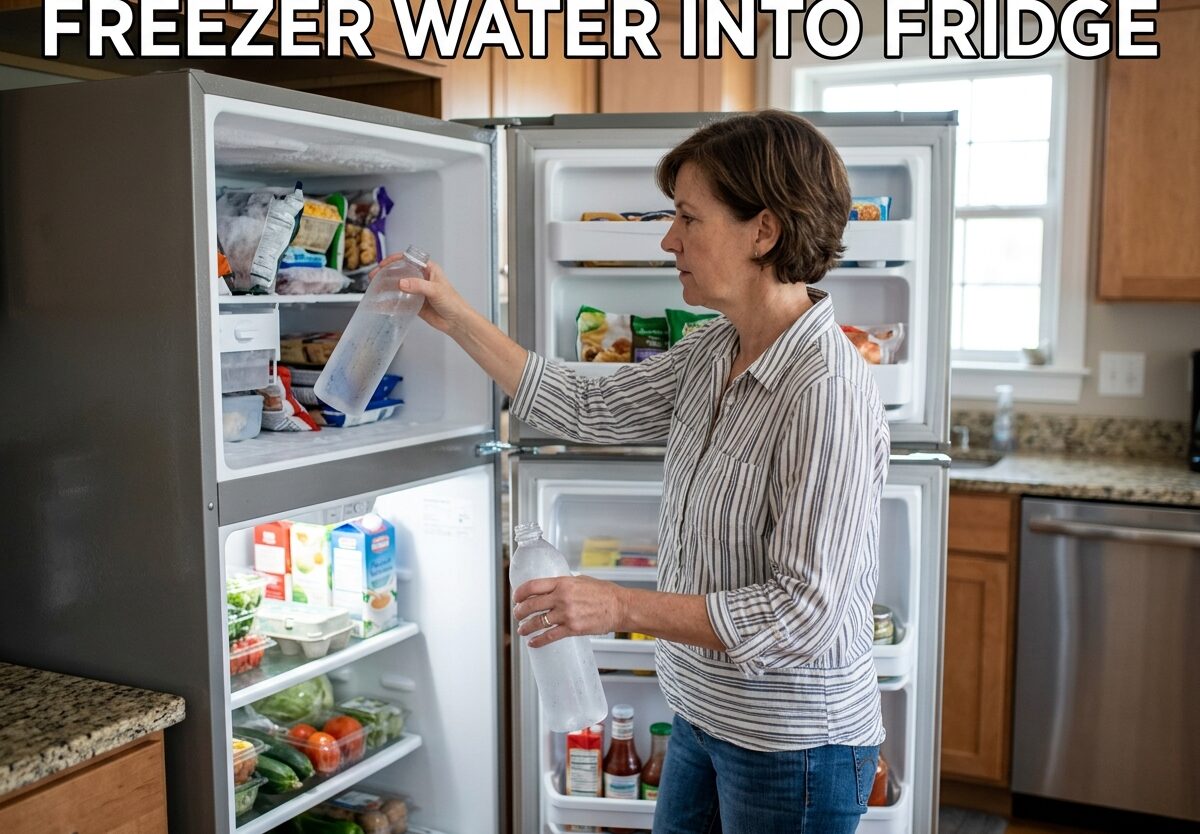 Freezer Water Into Fridge