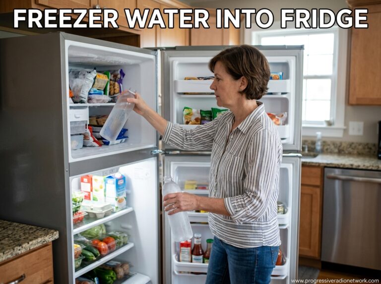 Freezer Water Into Fridge