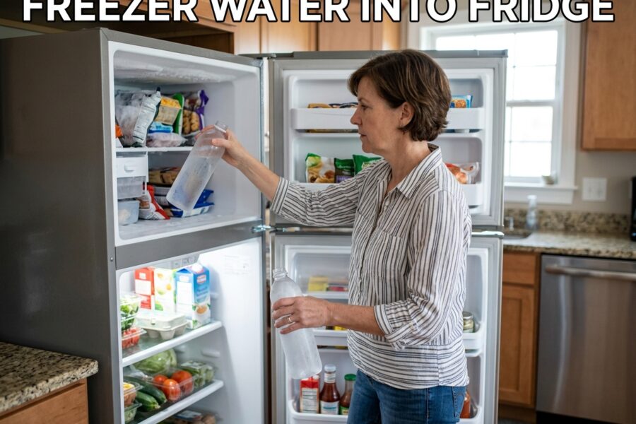 Freezer Water Into Fridge