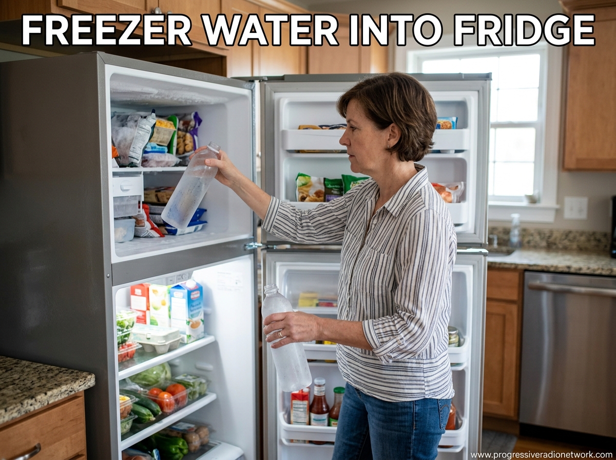 Freezer Water Into Fridge
