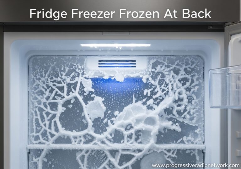 Fridge Freezer Frozen At Back