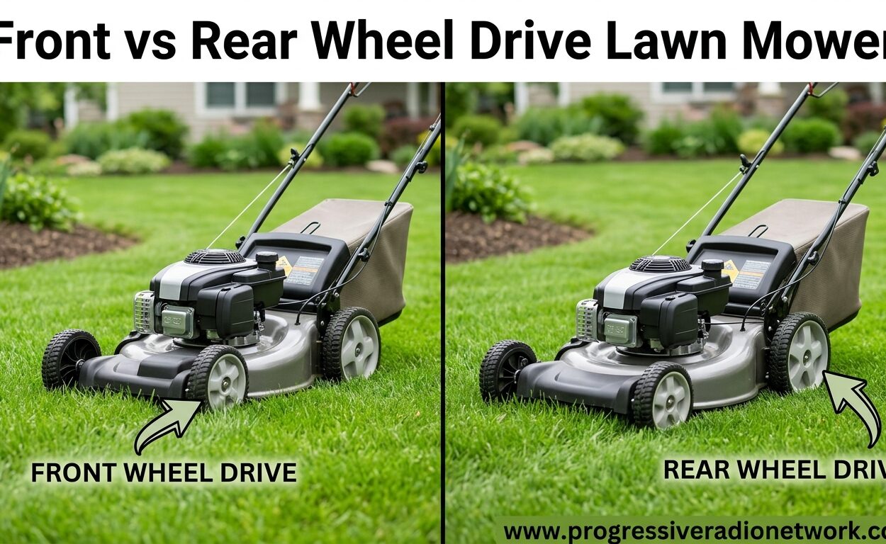 Front vs Rear Wheel Drive Lawn Mower
