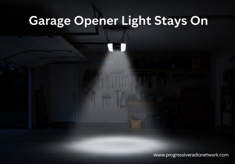 Garage Opener Light Stays On