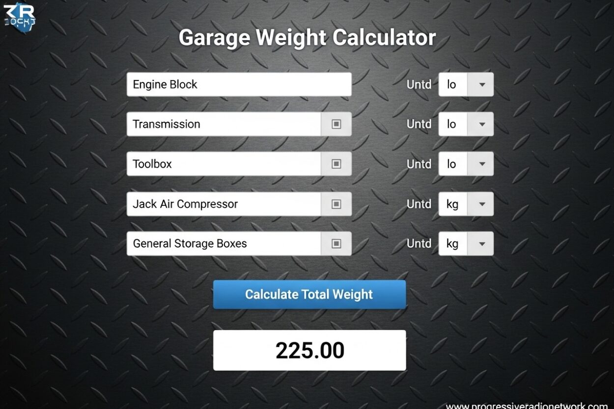 Garage Weight Calculator