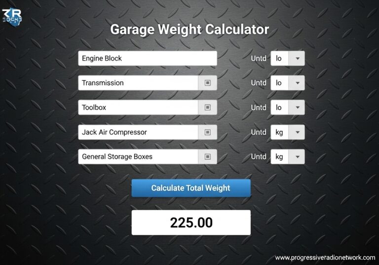 Garage Weight Calculator