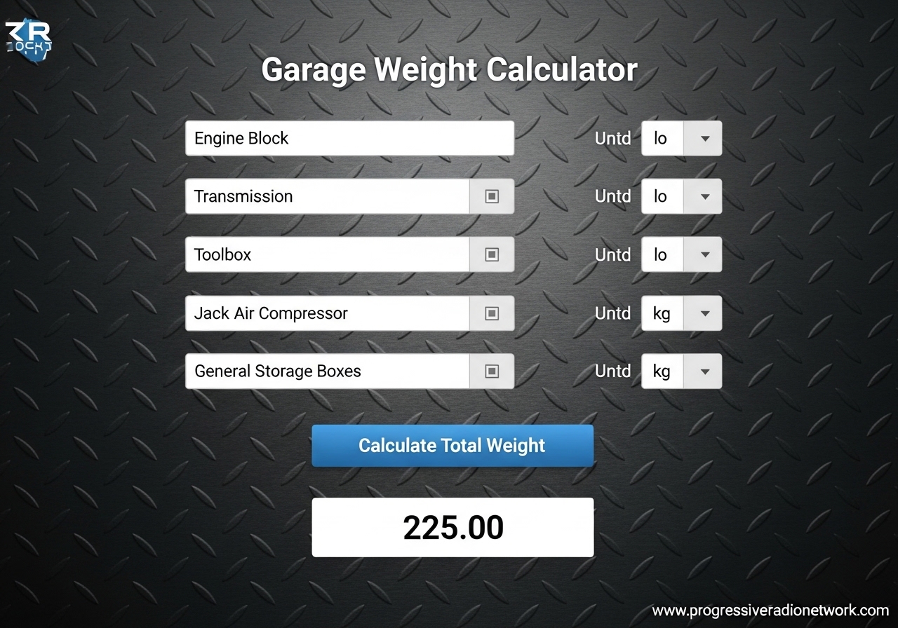 Garage Weight Calculator