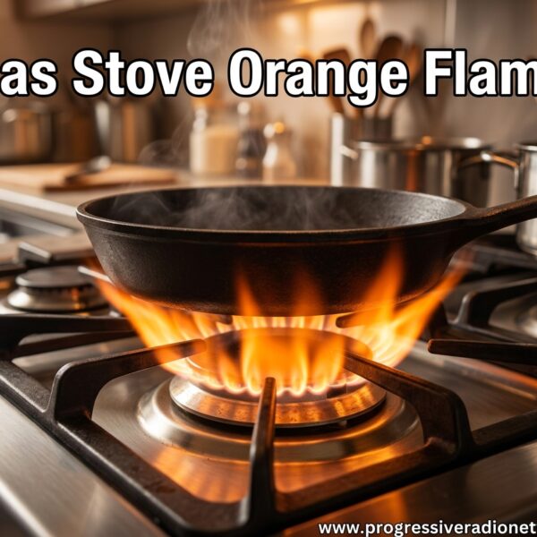 Gas Stove Orange Flame