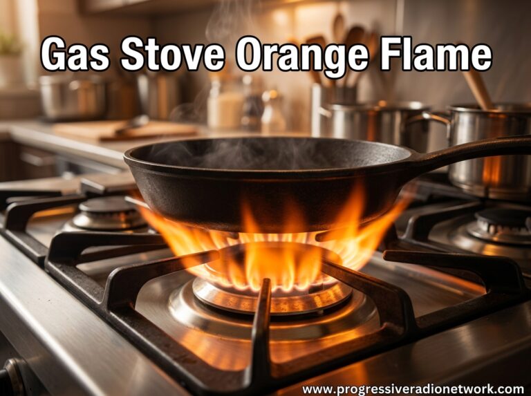 Gas Stove Orange Flame