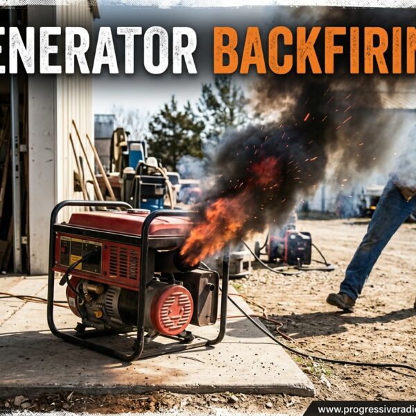 Generator Backfiring