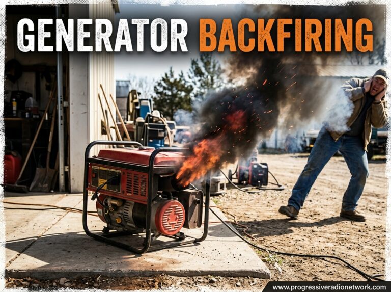 Generator Backfiring