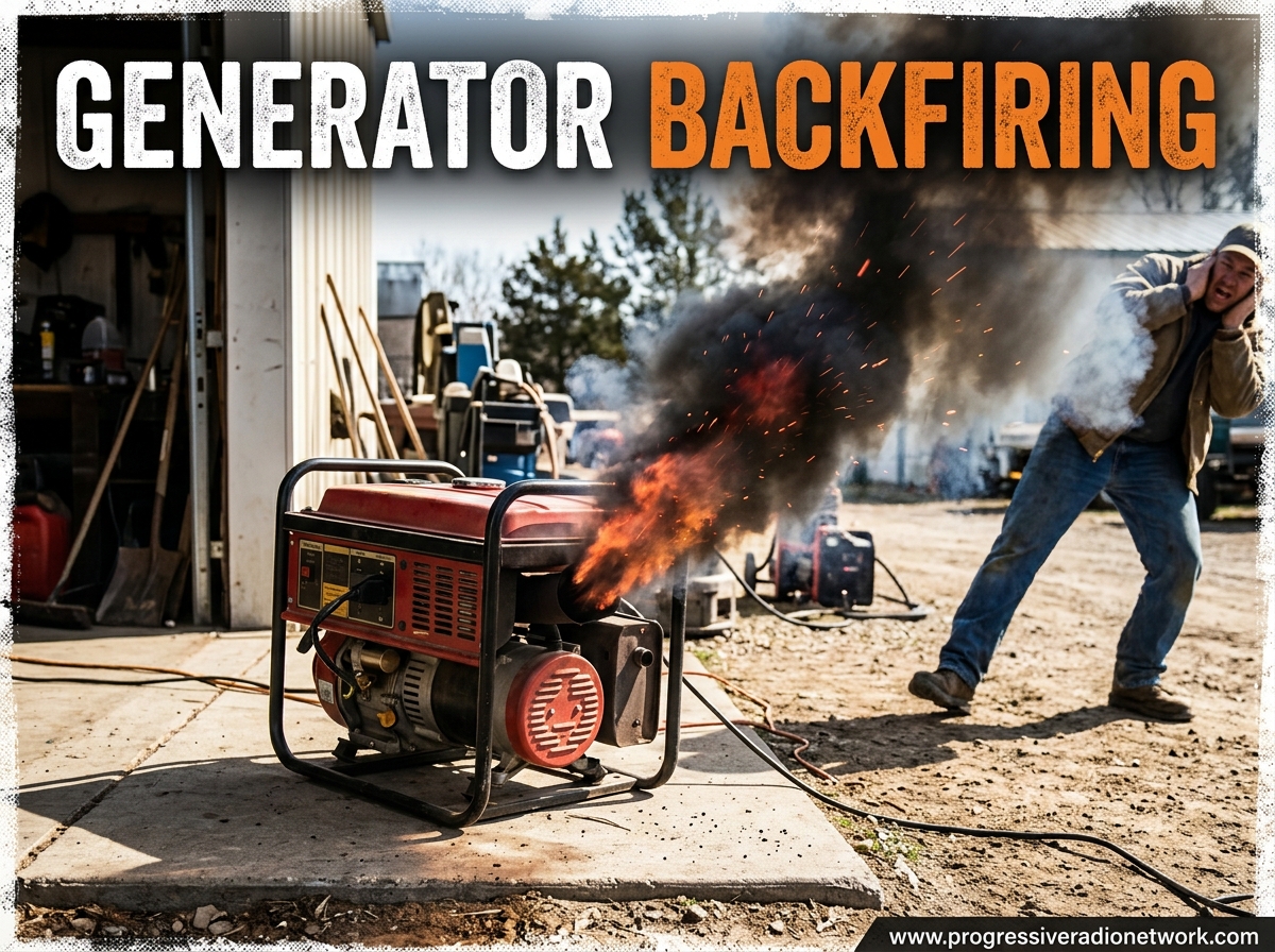 Generator Backfiring