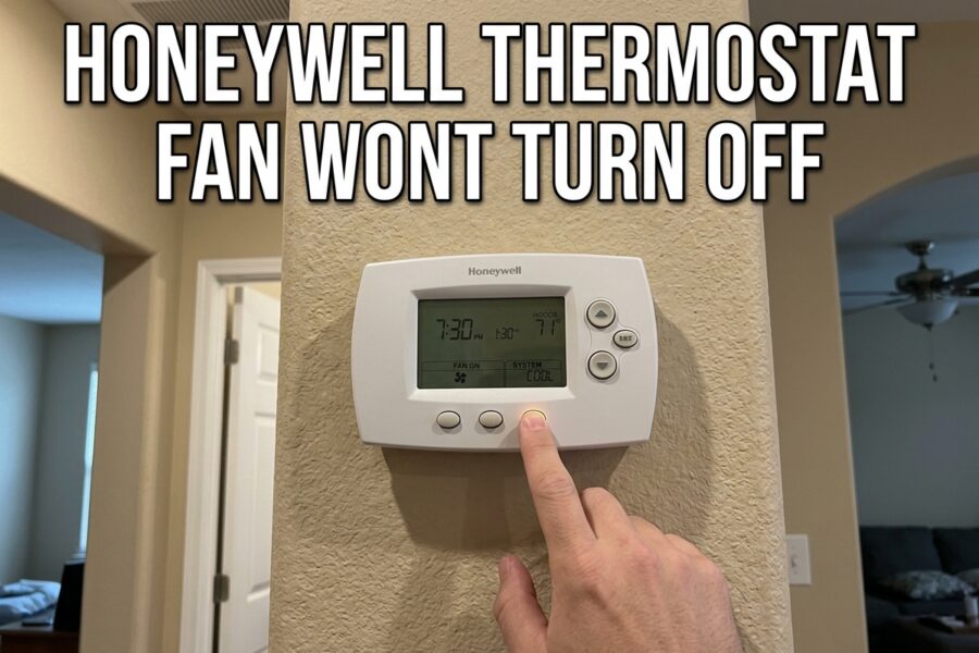 Honeywell Thermostat Fan Wont Turn Off
