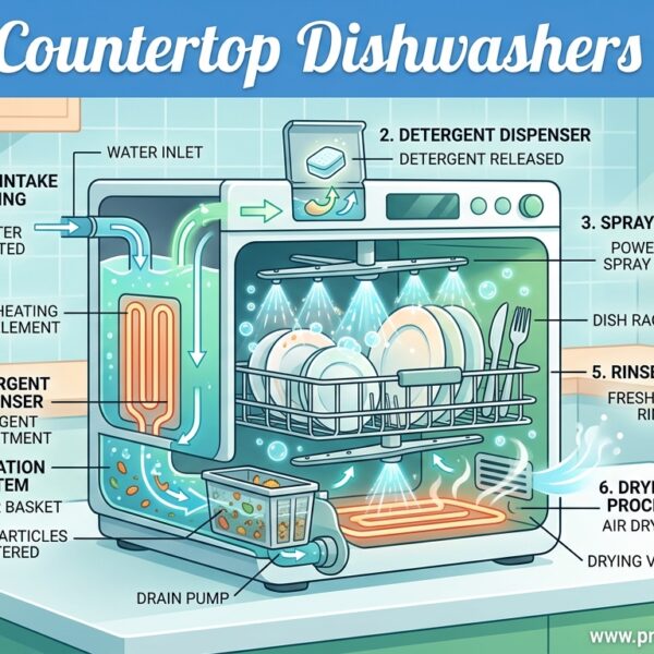 How Countertop Dishwashers Work