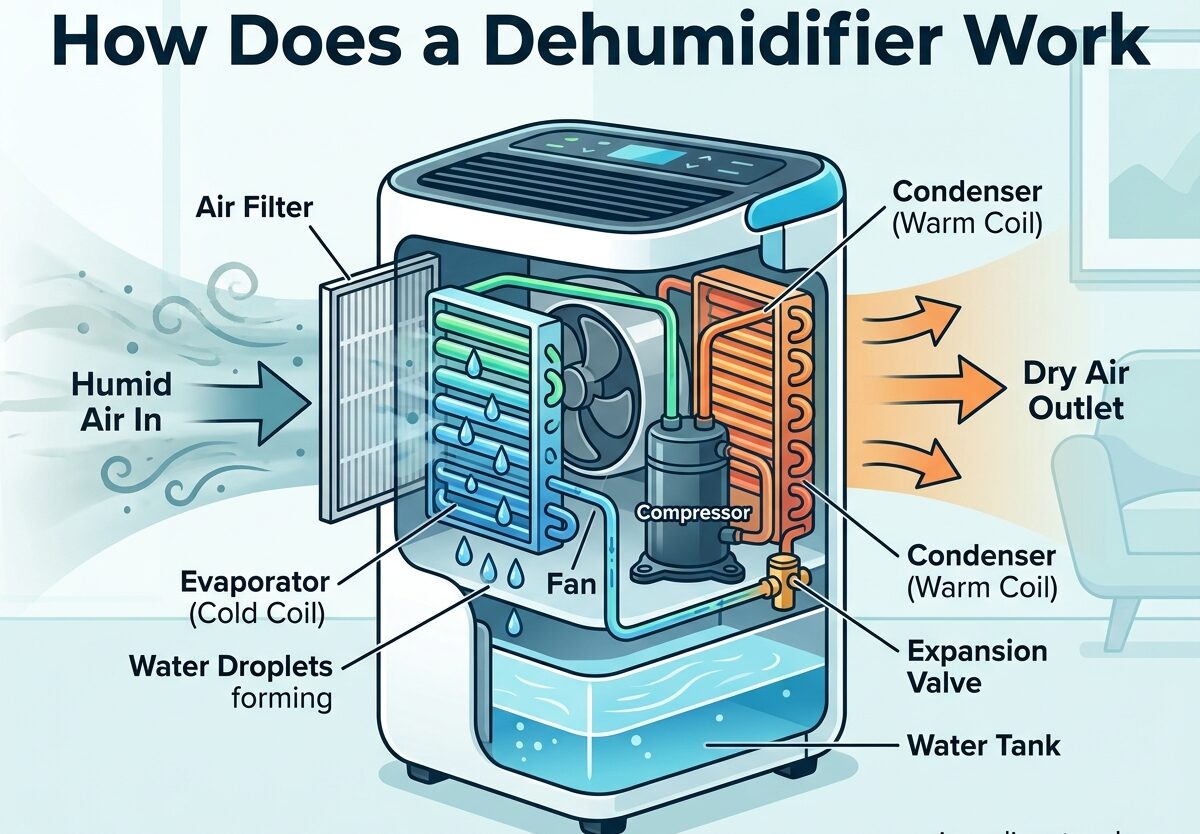 How Does a Dehumidifier Work