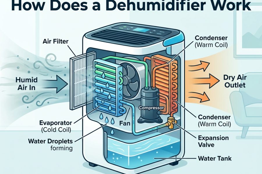How Does a Dehumidifier Work