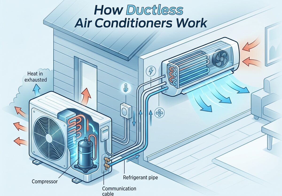 How Ductless Air Conditioners Work