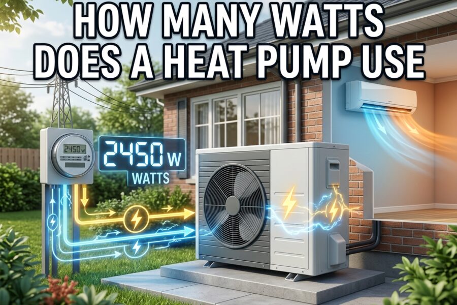 How Many Watts Does a Heat Pump Use