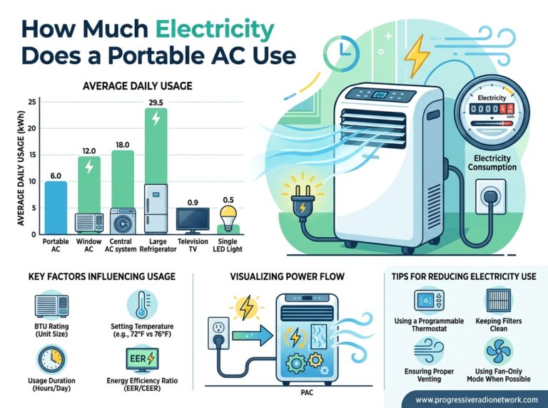 How Much Electricity Does a Portable AC Use