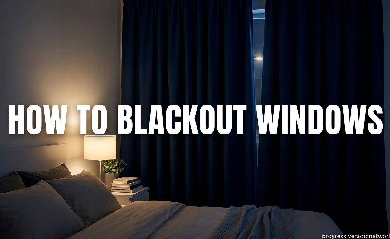 How To Blackout Windows