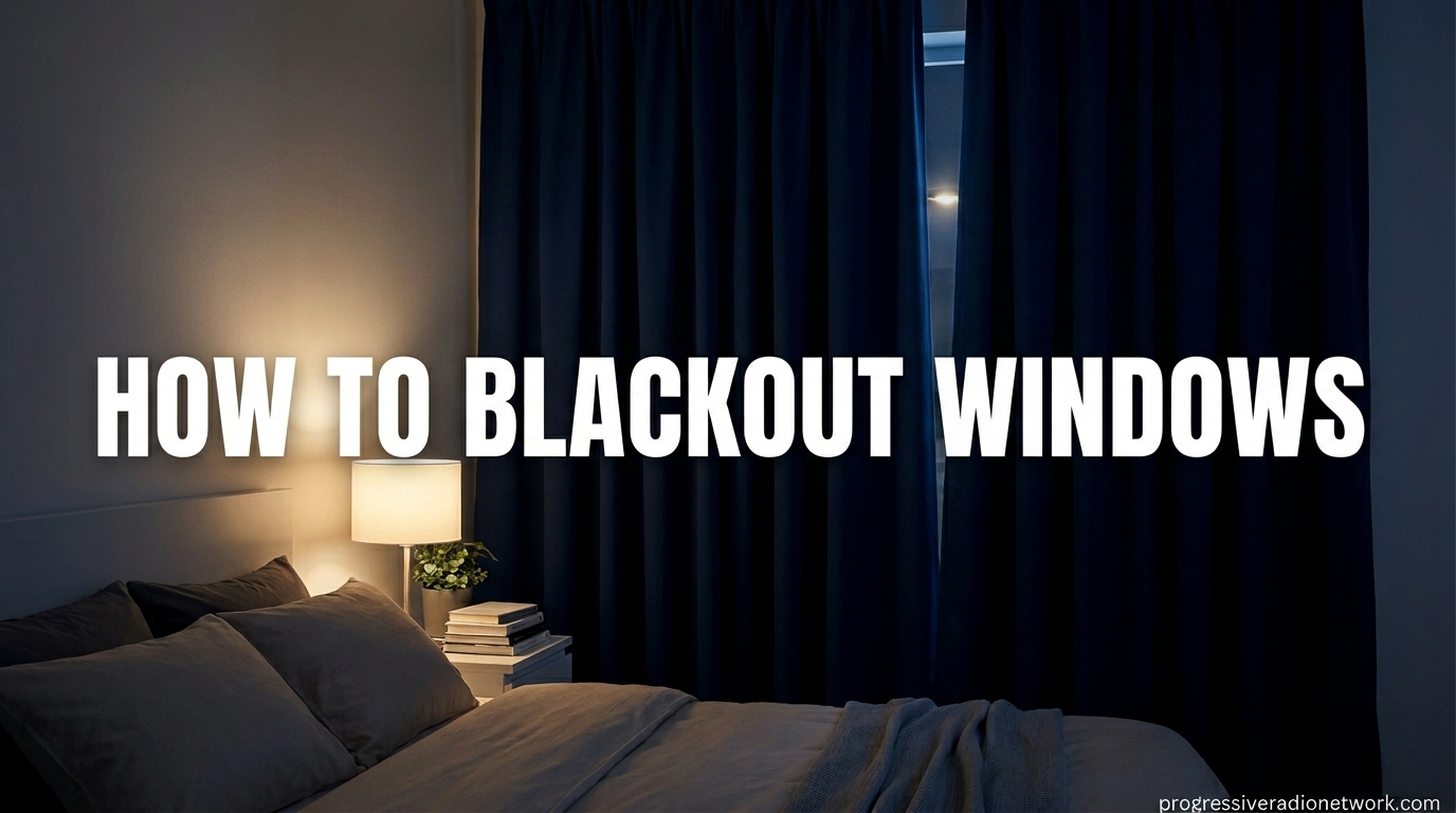 How To Blackout Windows