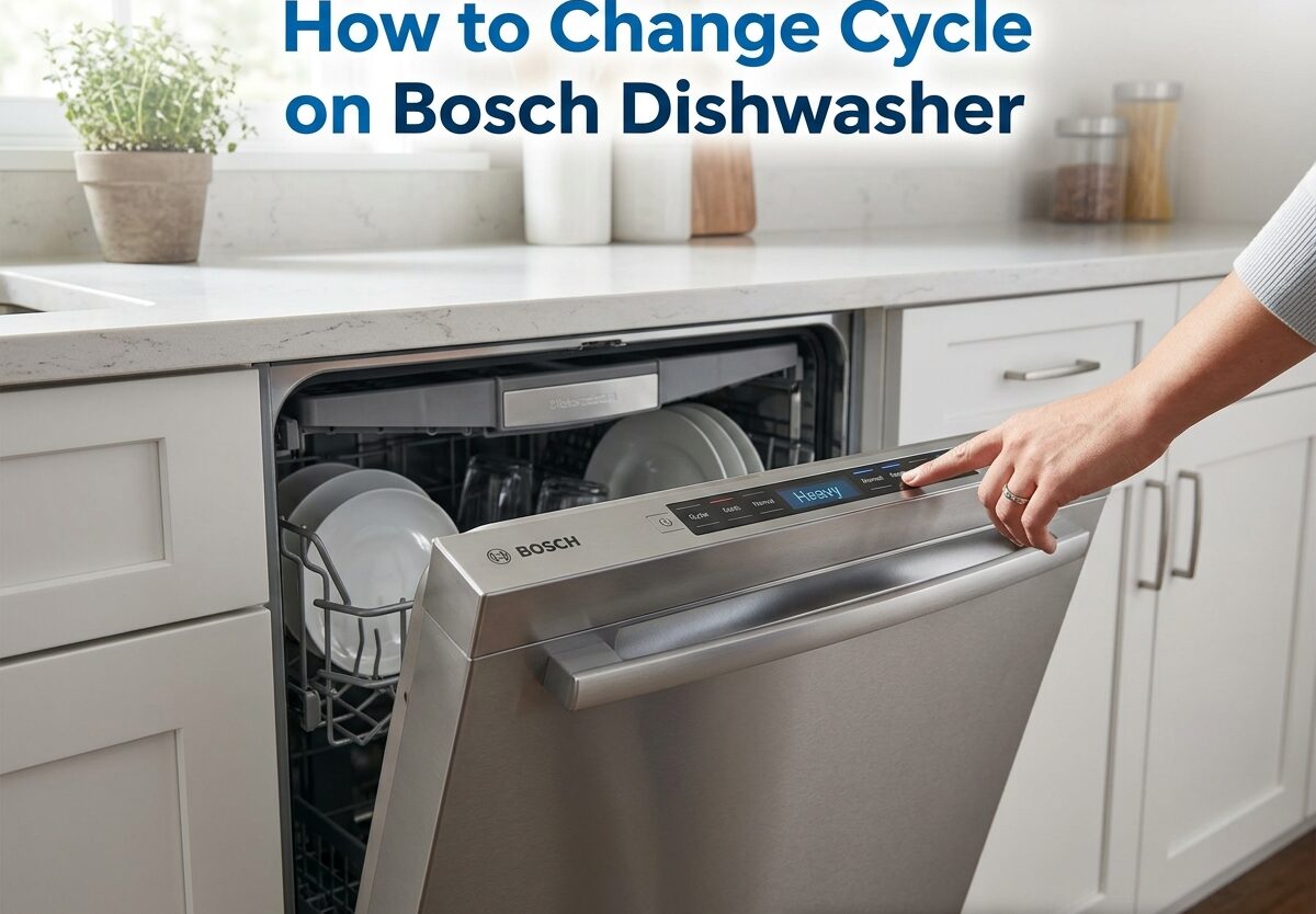 How to Change Cycle on Bosch Dishwasher