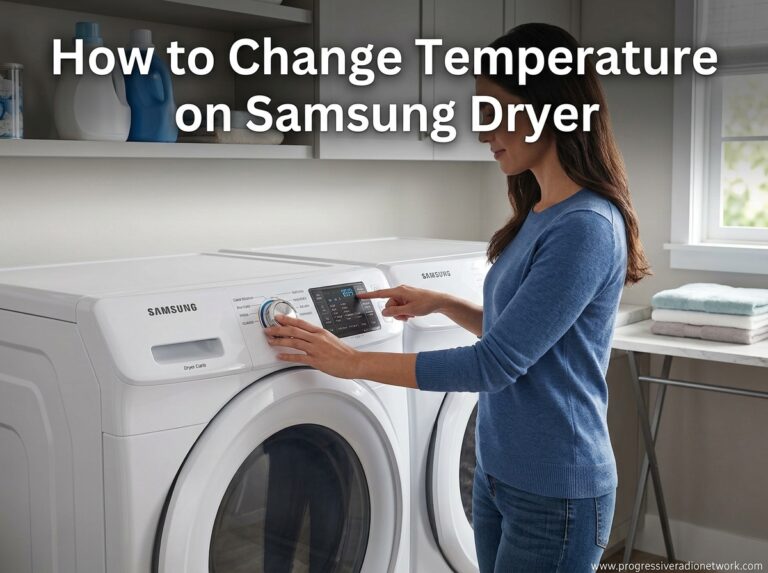 How to Change Temperature on Samsung Dryer