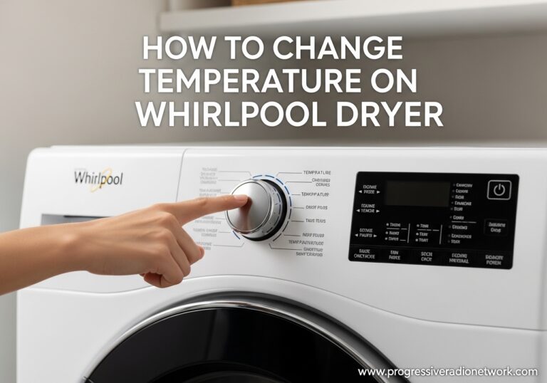 How to Change Temperature on Whirlpool Dryer