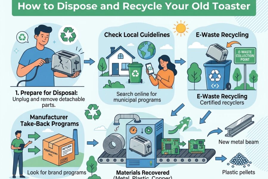 How to Dispose and Recycle Your Old Toaster