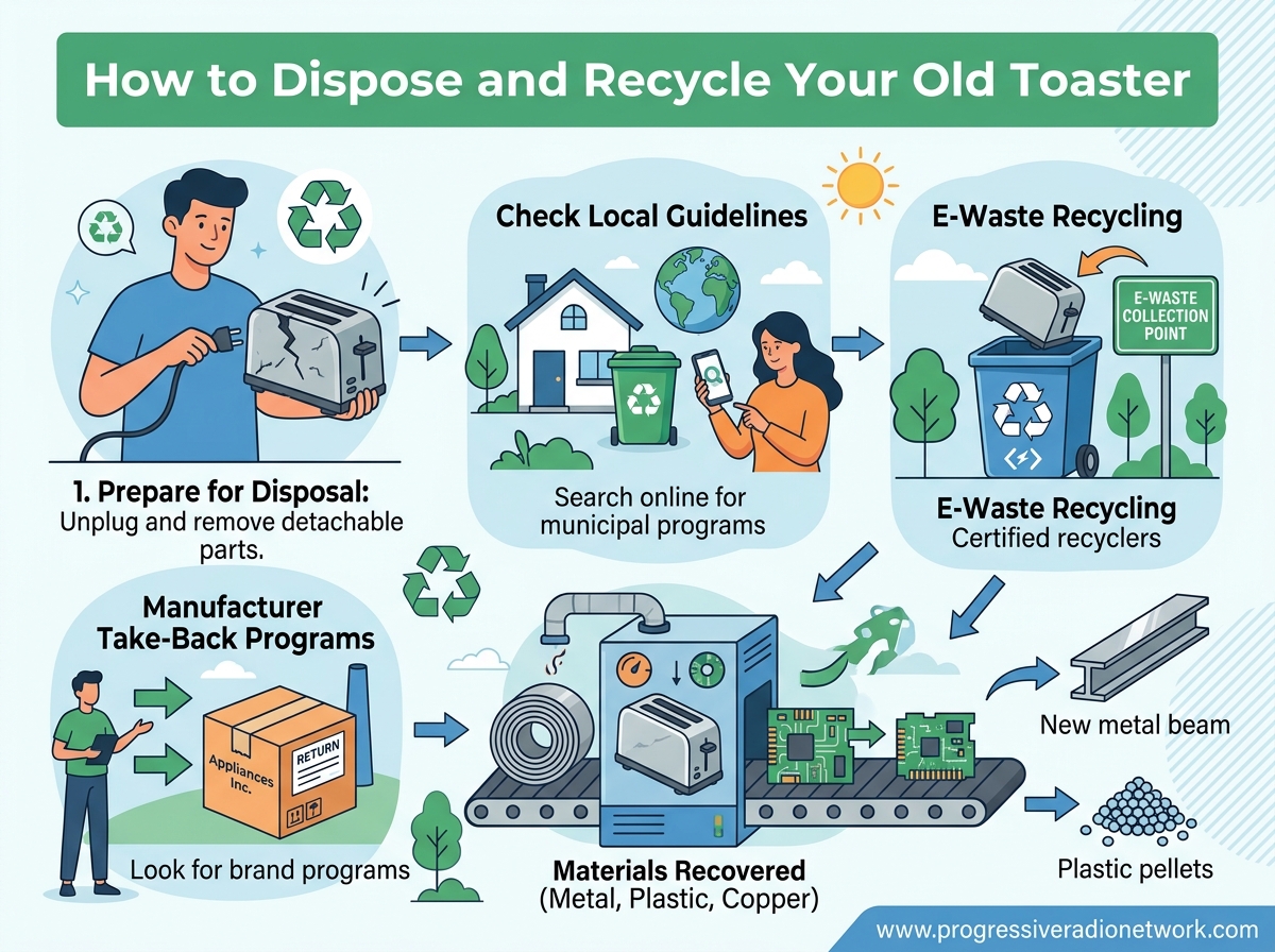 How to Dispose and Recycle Your Old Toaster