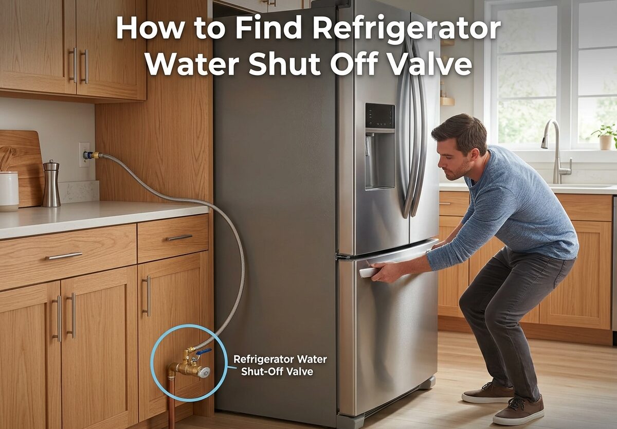 How to Find Refrigerator Water Shut Off Valve