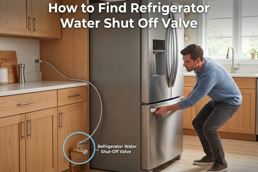 How to Find Refrigerator Water Shut Off Valve