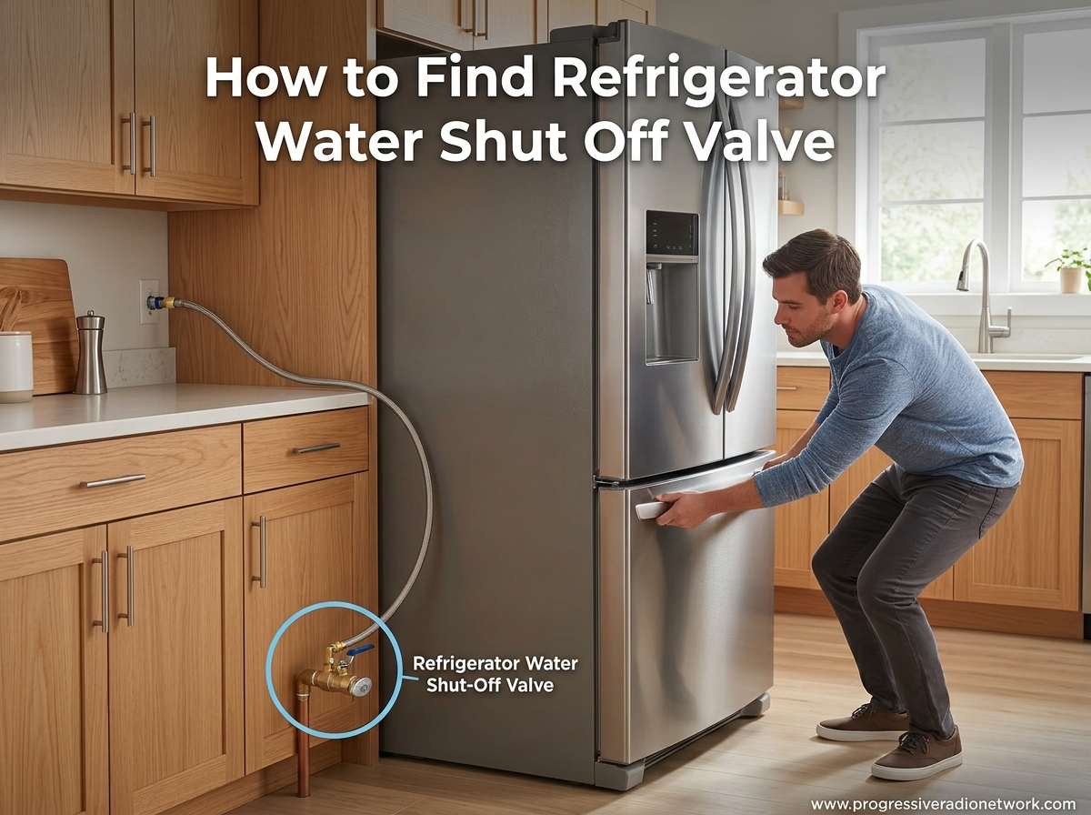 How to Find Refrigerator Water Shut Off Valve