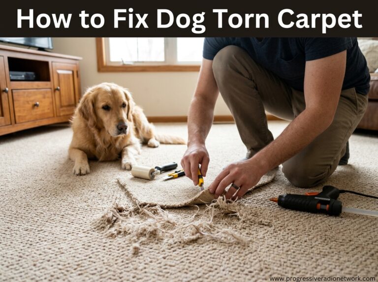 How to Fix Dog Torn Carpet
