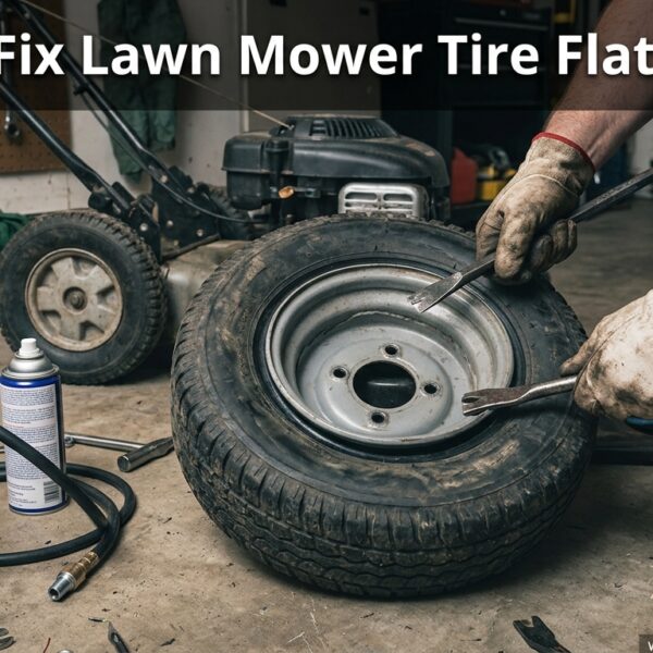 How to Fix Lawn Mower Tire Flat Off Rim