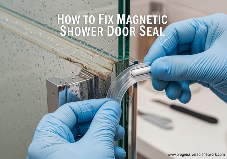 How to Fix Magnetic Shower Door Seal
